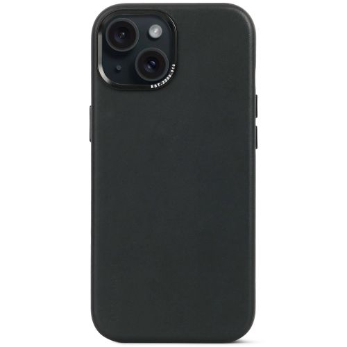 DECODED Leather Case w/MagSafe + Wallet for iPhone 15 - Black