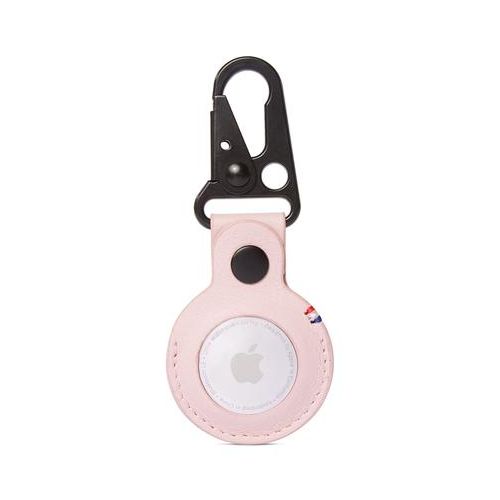 Decoded Leather Dogclip for Airtag - Silver Pink