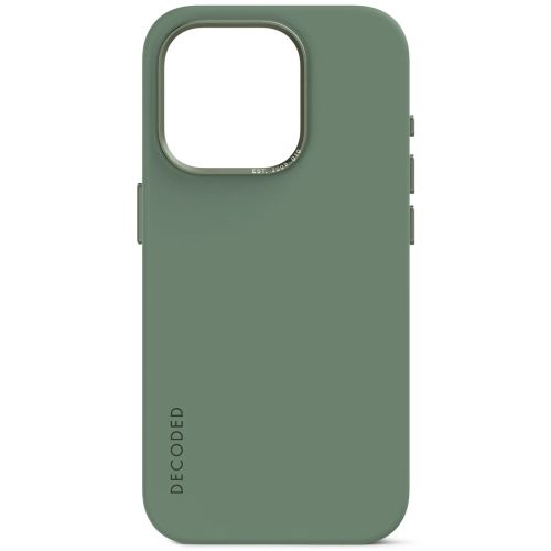 DECODED Silicone Backcover w/MagSafe for iPhone 15 Pro - Sage Leaf Green