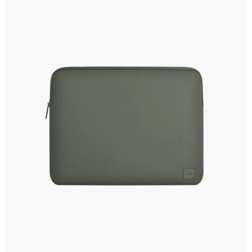 UNIQ Cyprus Water-resistant Neoprene Laptop Sleeve (Up to 14”) - Pewter Green