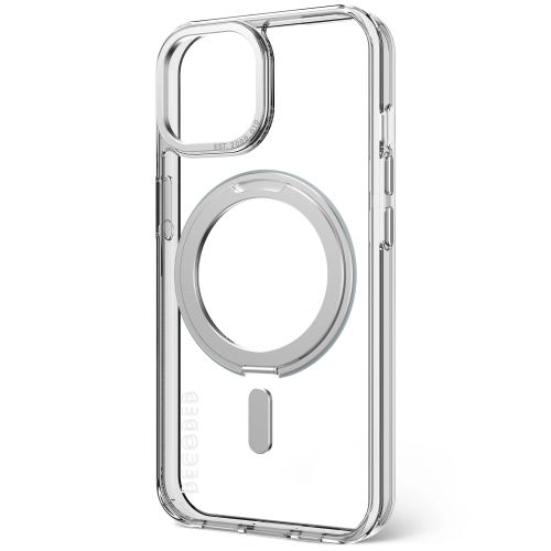 Decoded Recycled Plastic Loop Stand Back Cover for iPhone 15 - Silver
