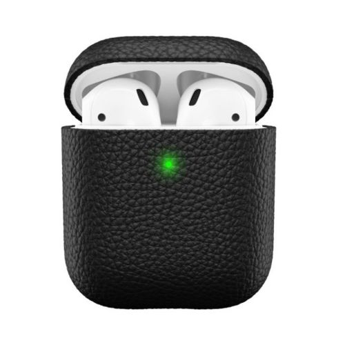 PodSkinz Artisan Series Leather Case for Airpods - Black
