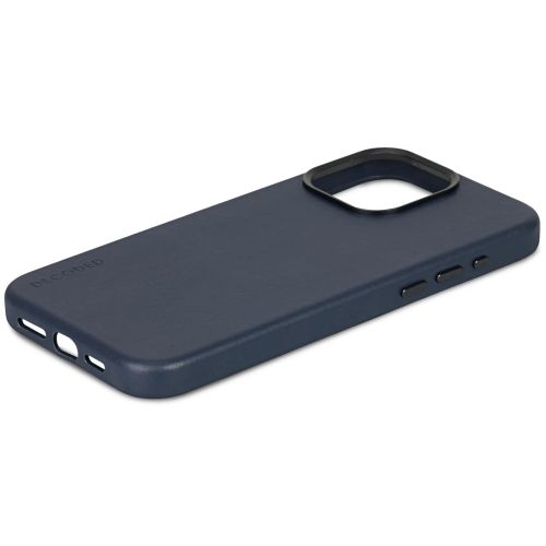 DECODED Leather Backcover w/MagSafe for iPhone 15 Pro - True Navy