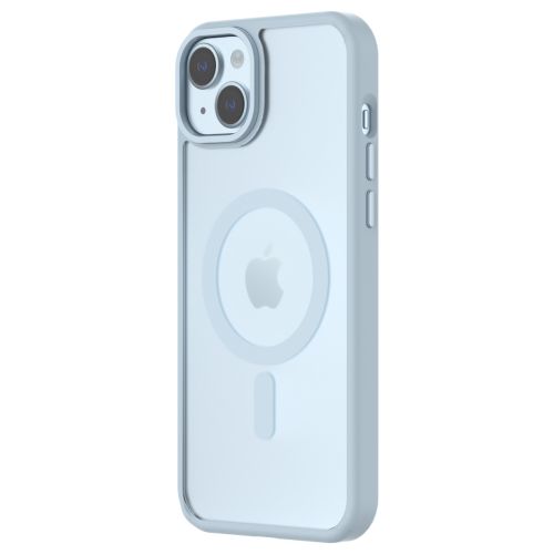 QDOS Hybrid Soft Case for iPhone 15 Plus - Light Blue