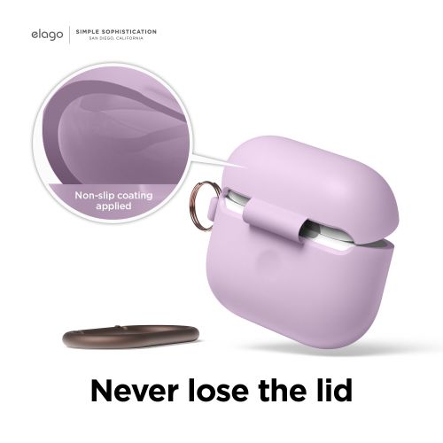 Elago AirPods 3 Hang Silicon Case Lavender