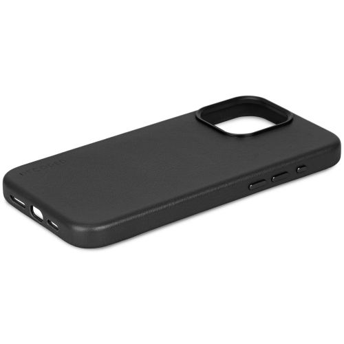 DECODED Leather Backcover w/MagSafe for iPhone 15 Pro - Black