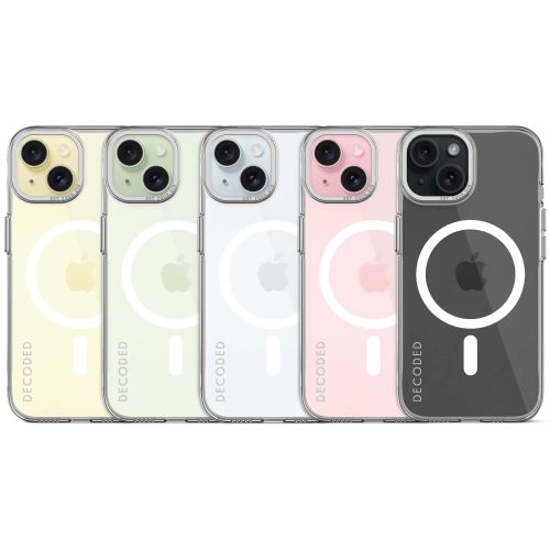 Decoded Recycled Plastic Transparent Backcover for iPhone 15