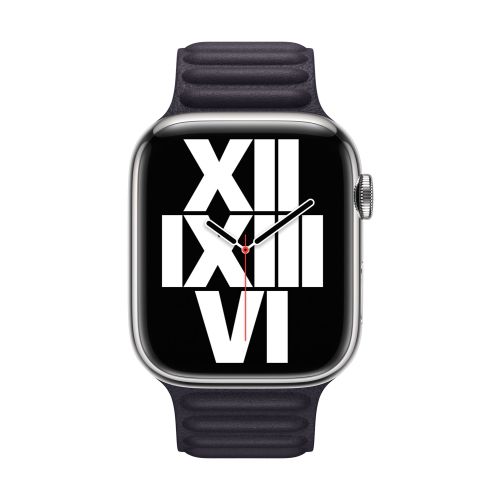 Apple Watch 45mm Ink Leather Link - Medium
