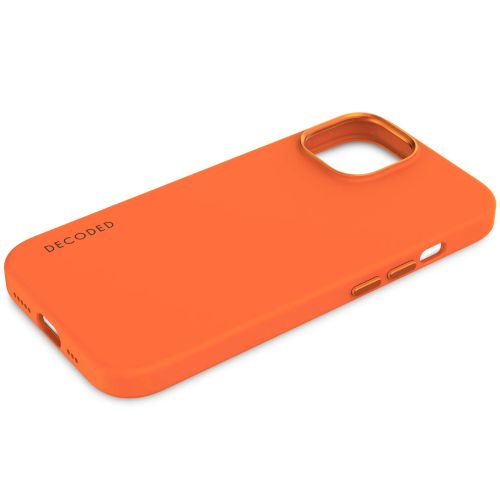 DECODED Silicone Backcover w/MagSafe for iPhone 15 Plus - Apricot Crush