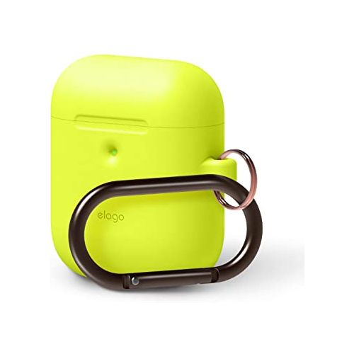 ELAGO Airpod 2 Hang Silicone Case Neon Yellow 