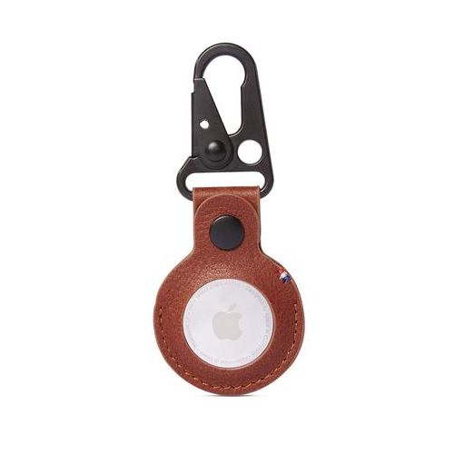 Decoded Leather Dogclip for Airtag - Cinnamon Brown