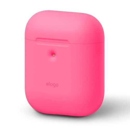 ELAGO Airpod 2 Silicone Case Neon Hot Pink