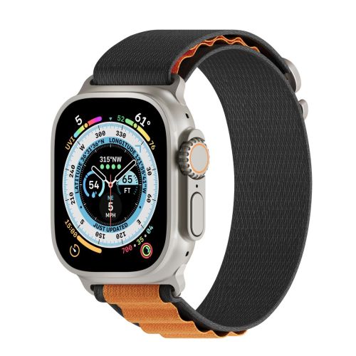 NEXT.ONE Adventure Loop for Apple Watch 45/49mm - Black/Orange