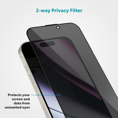 Epico Privacy Glass 3D for iPhone 15 / 16