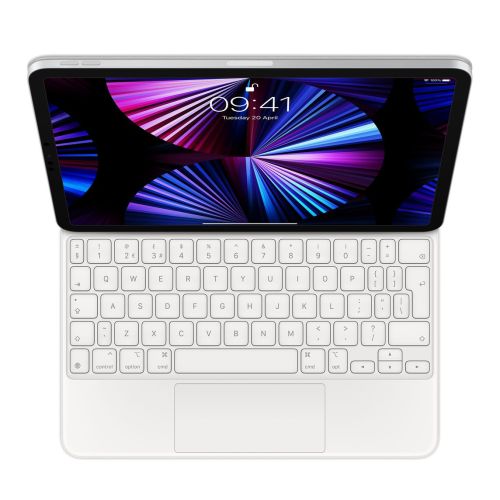Apple iPad Air 10.9"/11"(2024)/Pro 11" (2018/20/21/22) Magic Keyboard White - Int&apos;l English