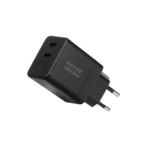 Native Union USB-C 35W PD GaN 2-port Charger Black