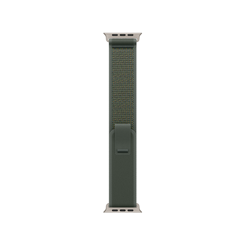 Apple Watch 49mm TrailLoop Green-M/L - Natural Titanium