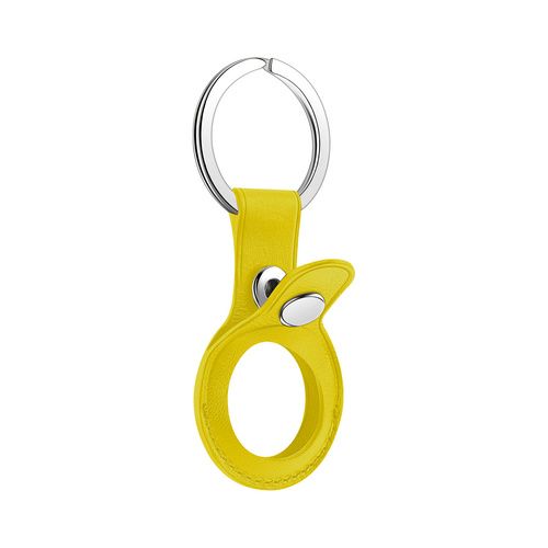 Sdesign Metro Leather Case for Airtag Yellow