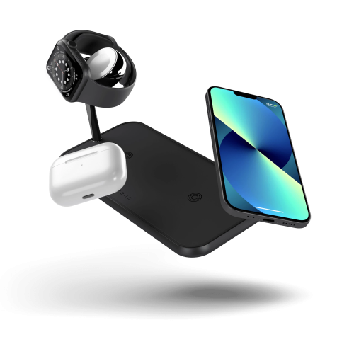 Zens Aluminium Dual Wireless Charger + Watch