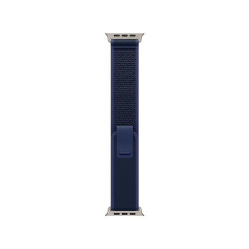 Apple Watch 49mm TrailLoop Blue-M/L - Natural Titanium